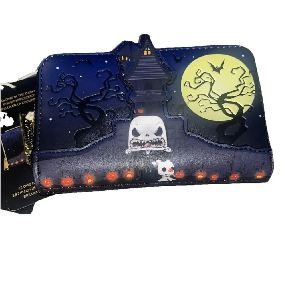 POP! Loungefly Nightmare Before Christmas Wallet Jack Zero Glow In The Dark New